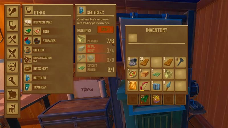 how to craft a recycler in raft