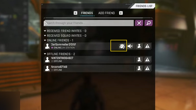 the cycle frontier add invite play friends