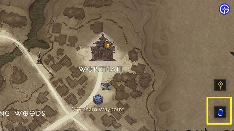 town portal on map