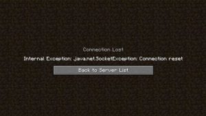 Minecraft: How To Fix Internal Exception Connection Reset - Gamer Tweak