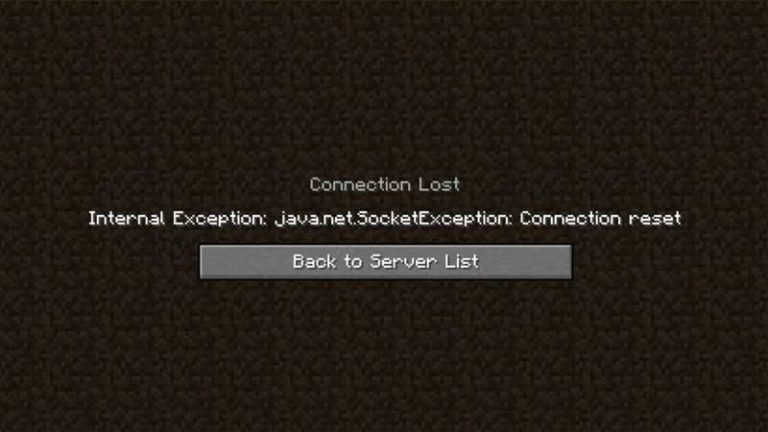 Minecraft: How To Fix Internal Exception Connection Reset - Gamer Tweak