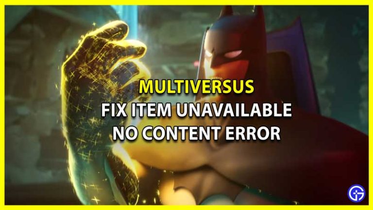 MultiVersus: Item Unavailable No Content Error Fix - Gamer Tweak