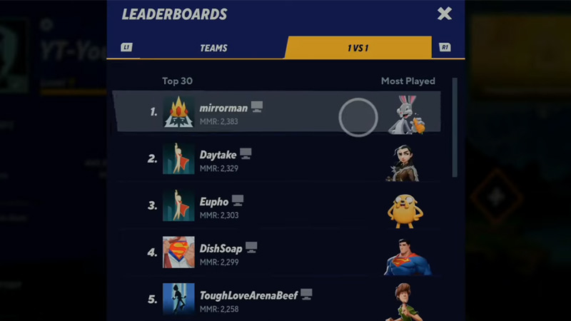 multiversus check and increase mmr