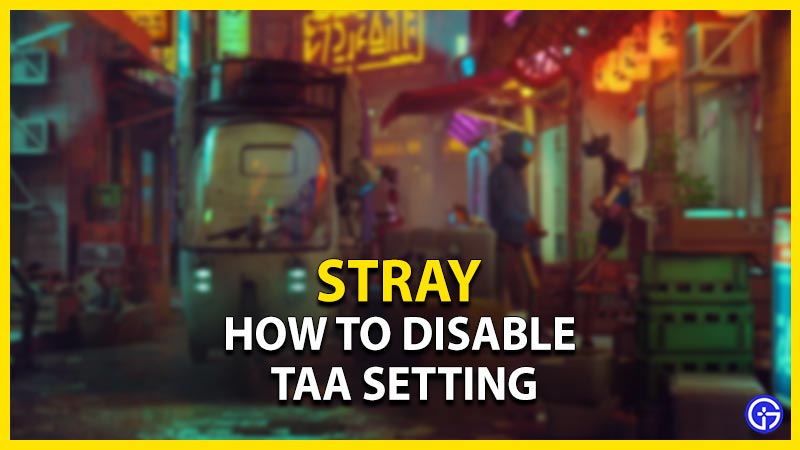stray how to disable taa setting