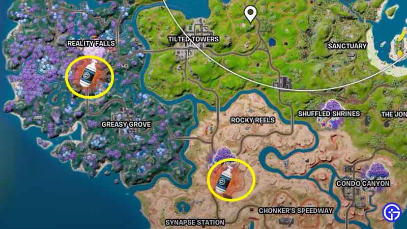 capsule corp capsules on map