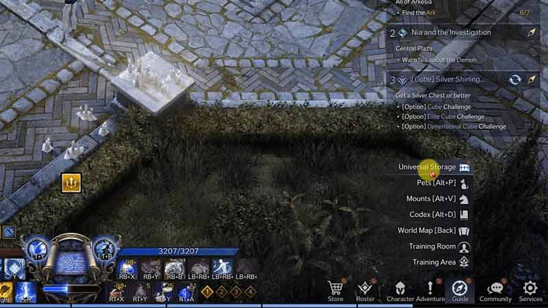 lost ark what is universal storage