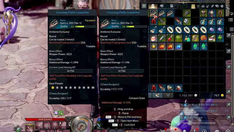 what does gear quality mean in lost ark