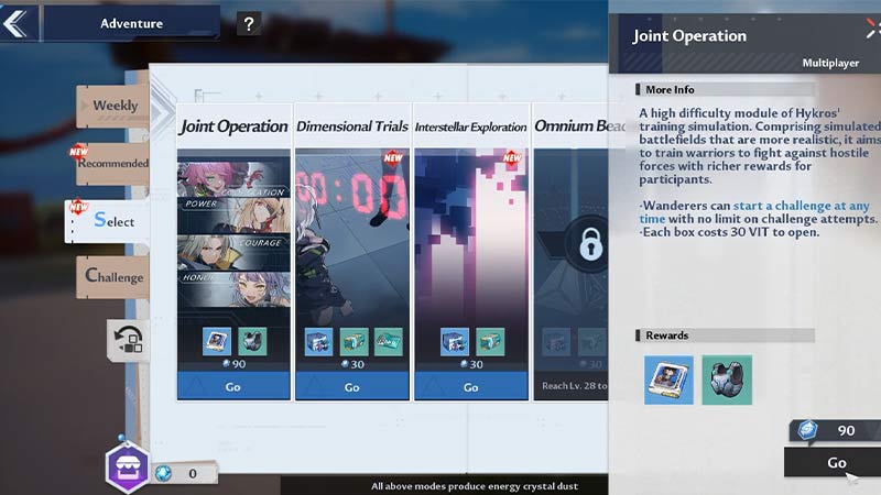 tower of fantasy how to clear joint operation