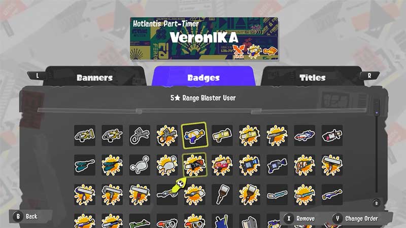how to change badge