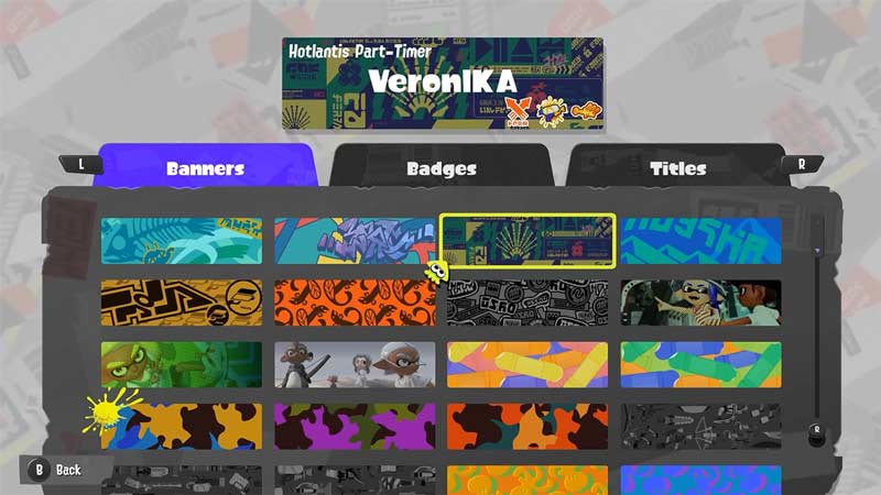 how to change banner in splatoon 3