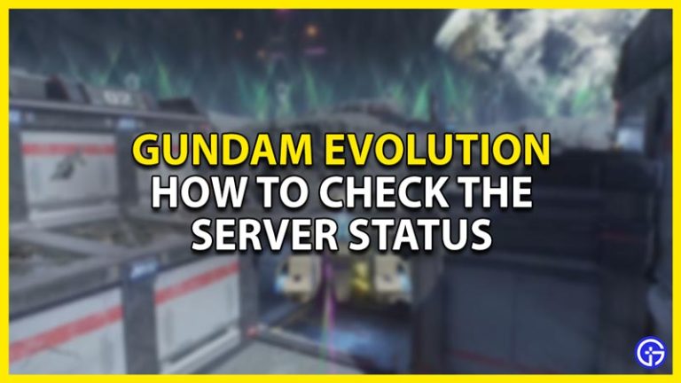 How To Check The Server Status In Gundam Evolution