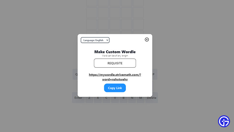 how to create own wordle