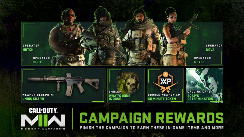 call of duty campain to earn rewards