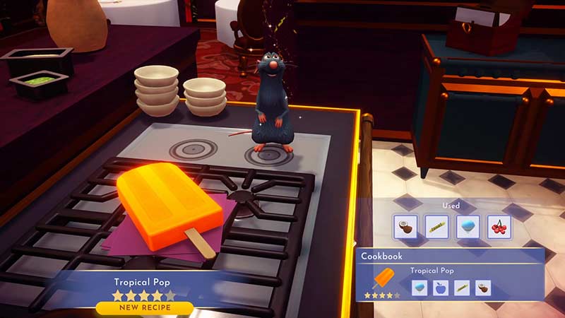 Cook tropical pop in Disney dreamlight Valley