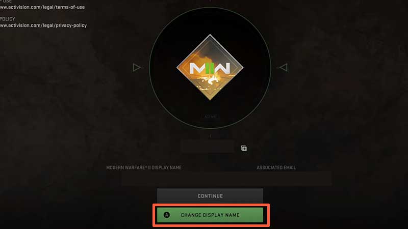 how change name mw2