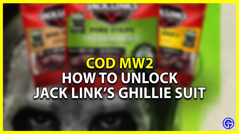 call of duty modern warfare 2 unlock and redeem jack links codes get ghillie suit