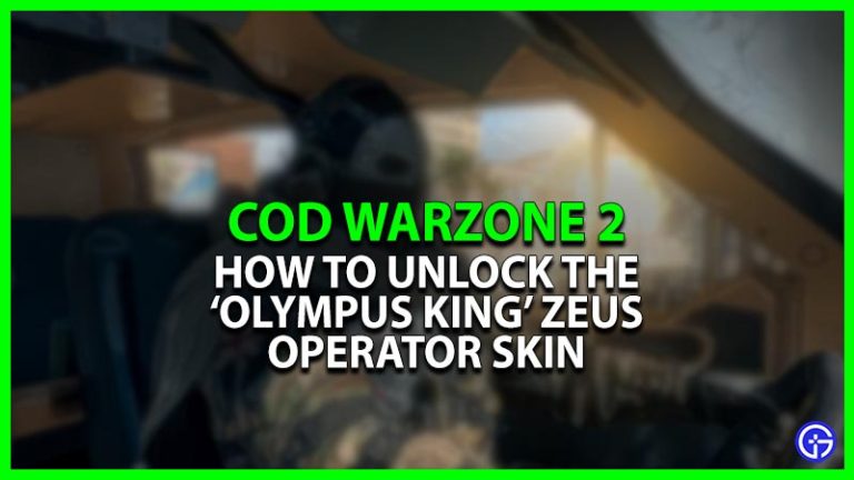 Warzone 2 'Olympus King' Zeus Operator Skin: How To Unlock It?