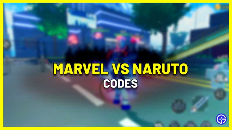 Marvel VS Naruto Codes