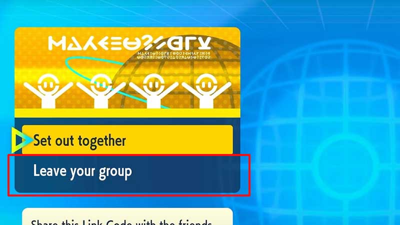 leave multiplayer group pokemon scarlet violet