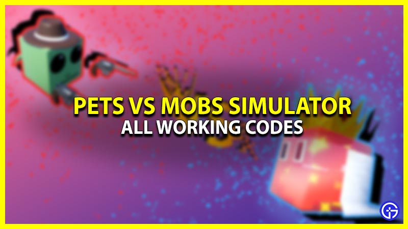 Roblox Pets vs Mobs Simulator Codes