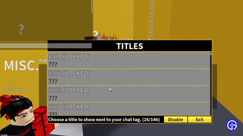 Title Change or Equip in Roblox Blox Fruits