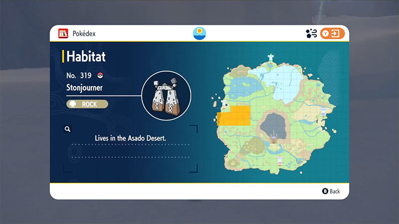 Stonjourner Location in Pokemon SV
