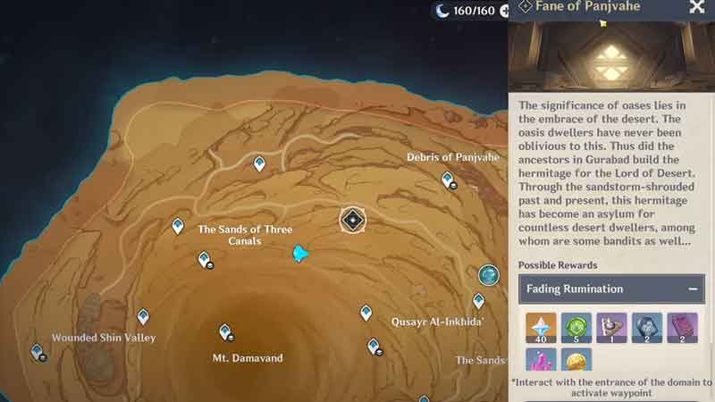 Genshin Impact Fane of Panjvahe Domain