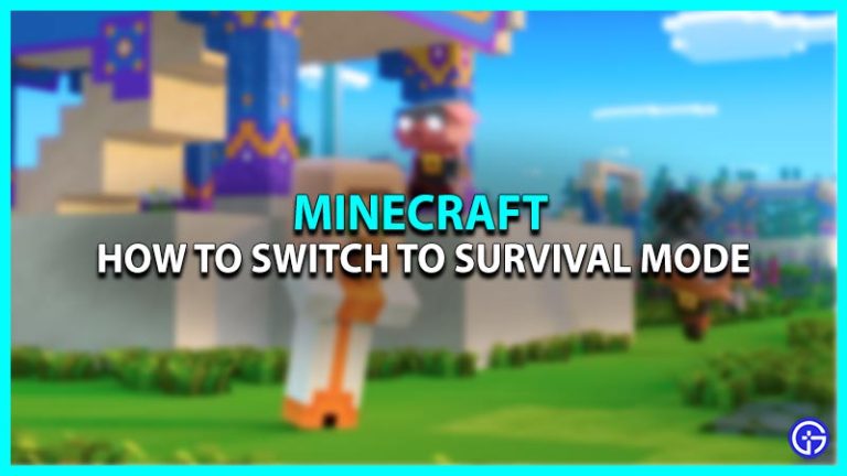 How To Switch Minecraft World To Survival Game Mode?