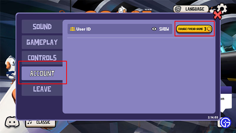 goose goose duck change friend name from account settings