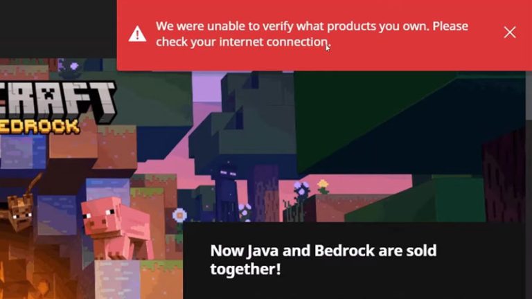 How To Fix Unable To Verify What Products You Own For Minecraft