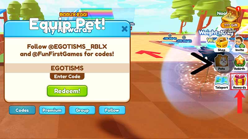 Roblox +1 Weight Every Second Codes