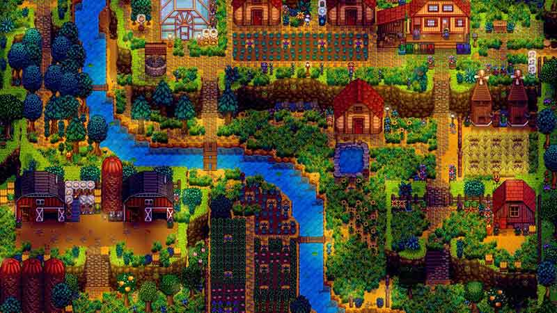 summer night farm stardew valley