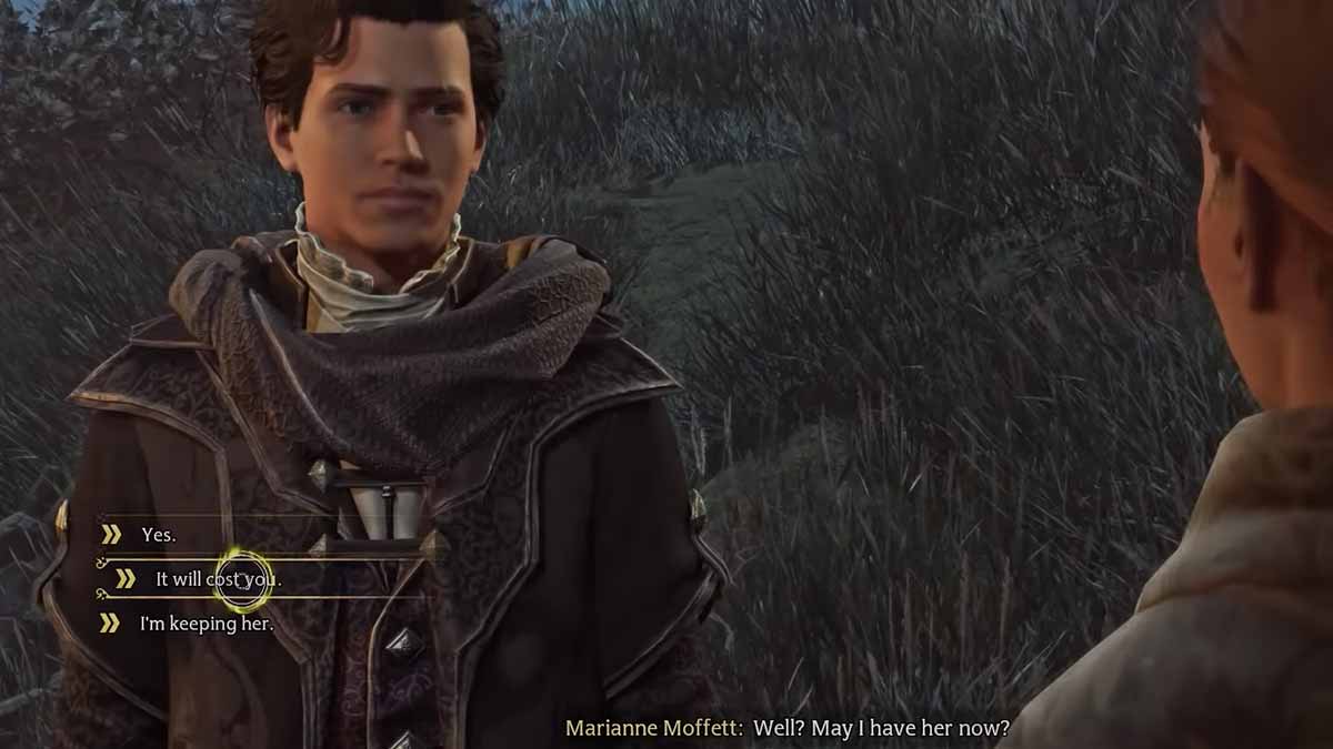Should I Give, Ask Money or Keep Gwyneira In Hogwarts Legacy (Birds of Feather)