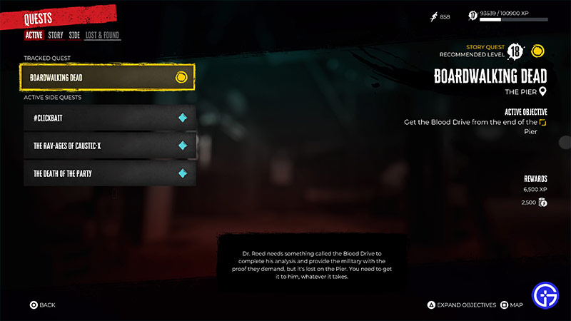 How to Change Quest in Dead Island 2