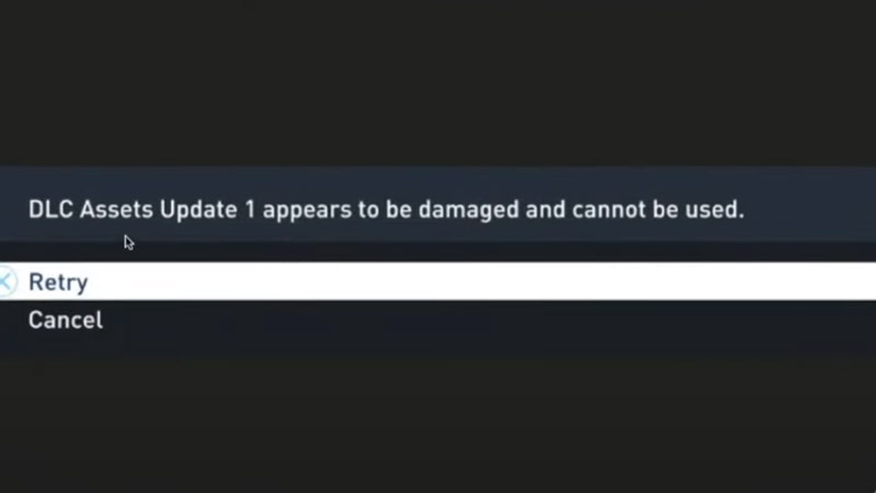 FIFA 23 DLC Assets Update 1 Damaged Error Fix