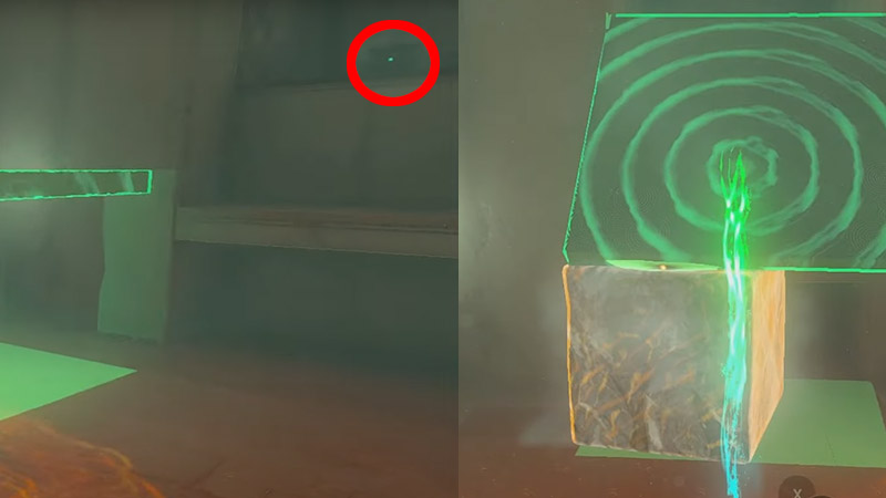 Kiuyoyou Shrine treasure chest holds a Zonaite Spear Zelda TOTK