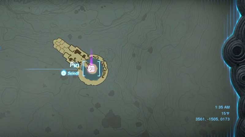 Zelda TOTK South Lanayru Sky Archipelago Shrine Location