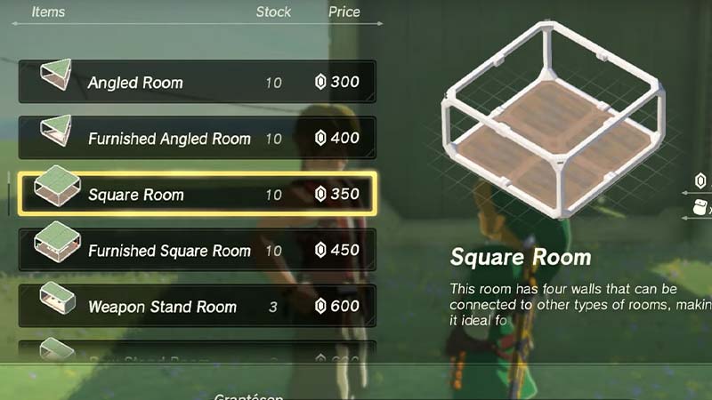 buy rooms for links house in zelda totk