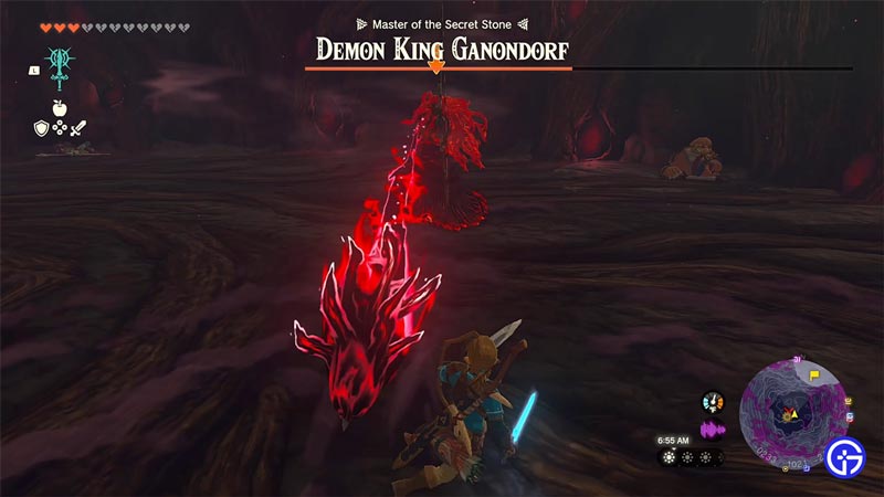gloom arrows beat ganondorf in zelda tears of the kingdom