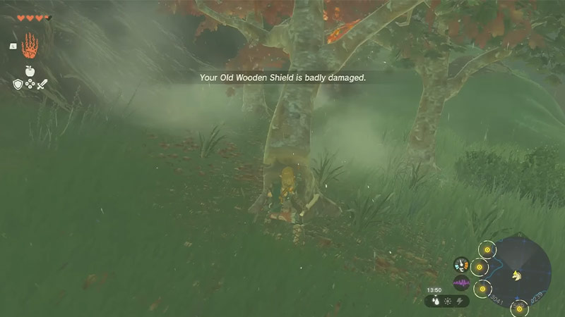 cut wood logs zelda totk