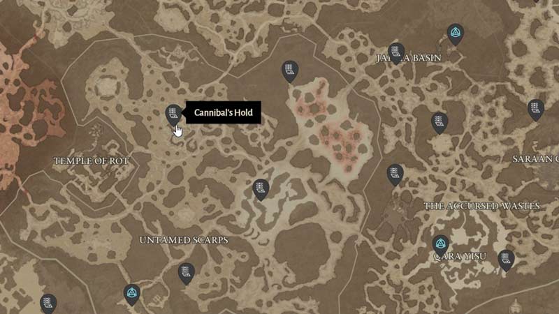 Find Cannibals Hold in Diablo 4 Infinite Mob Spawn Glitch