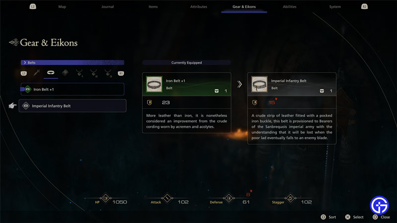 FF16 Change Gear