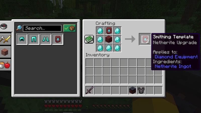 Minecraft Smithing Templates