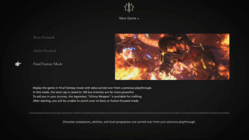 final fantasy mode ff16 features