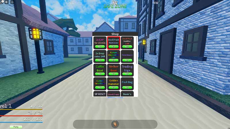Use Robux to Remove GPO Devil Fruits