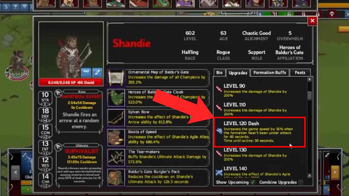 use speed champions to go fast and quickly in idle champions of the forgotten realms