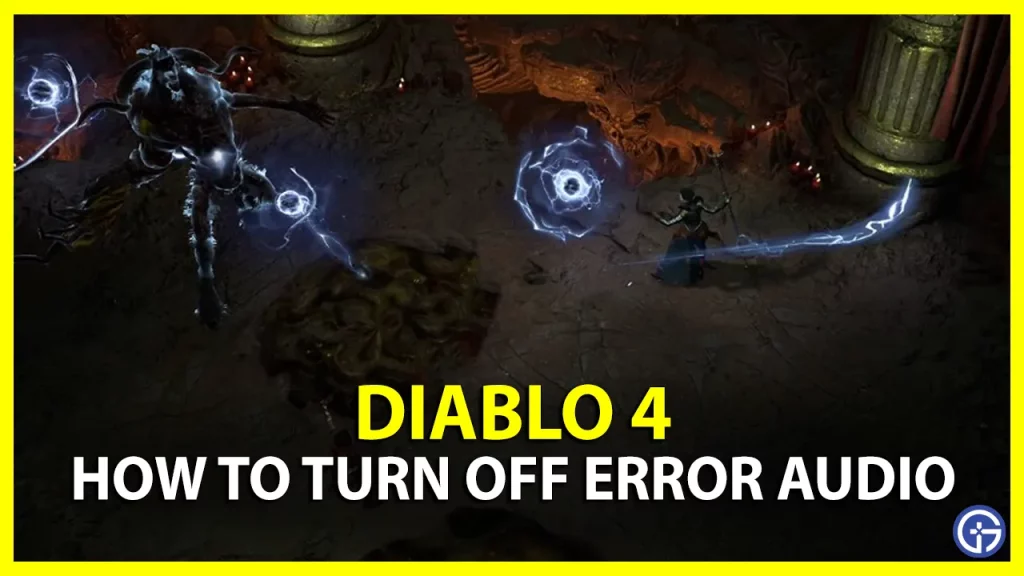 turn off error audio diablo 4