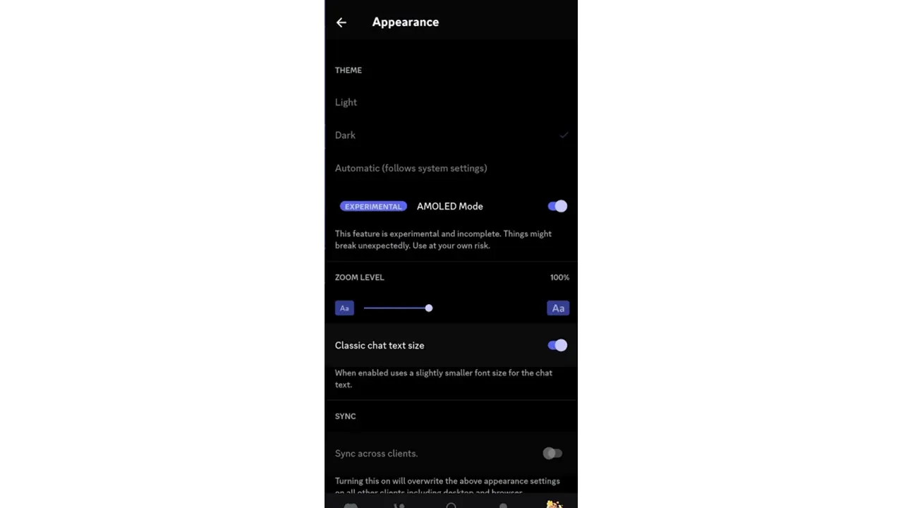 Discord Amoled Mode
