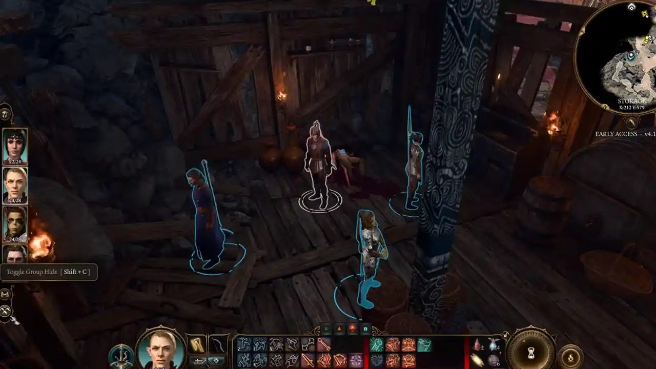 How To Hide Entire Party In BG3 (Group Hide)