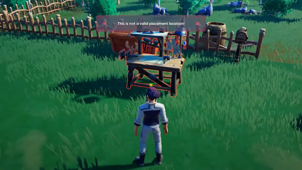 How Can I Place Worktable in Palia workbench crafting table how to fix placement issue